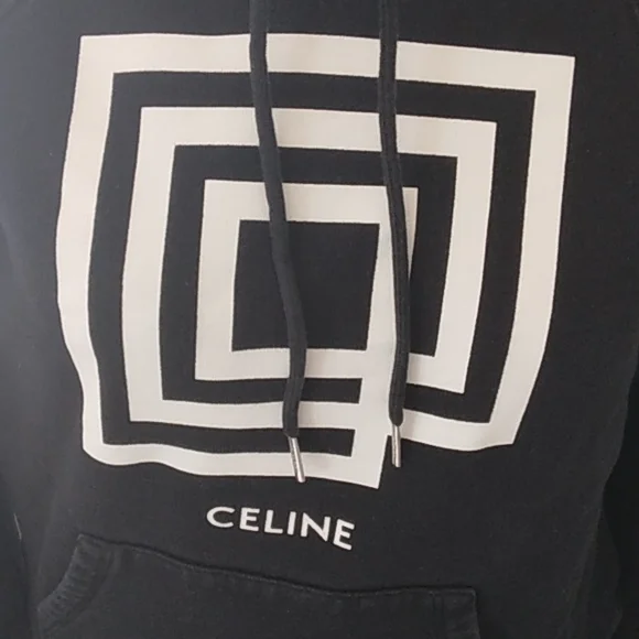 CELINE PARIS BLACK HOODIE WOMANS S